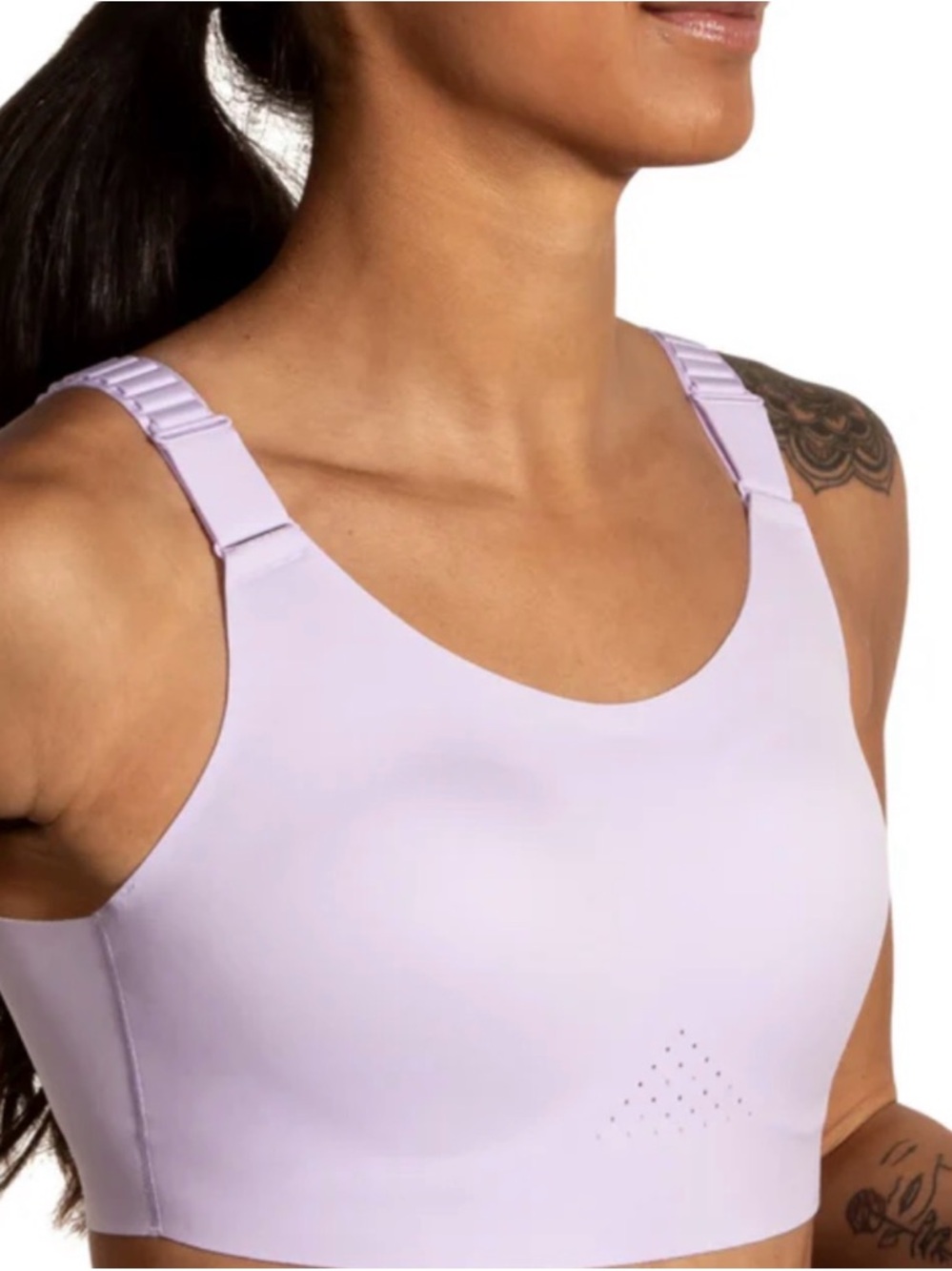 Brooks Lilac Seamless Wireless Sports Bra